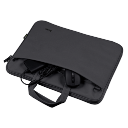 SACOCHE POUR PC PORTABLE TRUST BOLOGNA 16″ / NOIR