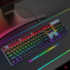 Clavier Gamer Filaire T-WOLF T17 QWERTY RGB