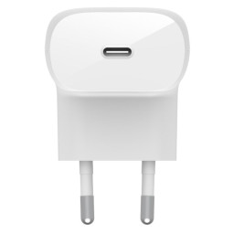CHARGEUR SECTEUR BELKIN USB-C 30 W + CÂBLE LIGHTNING 1M / BLANC