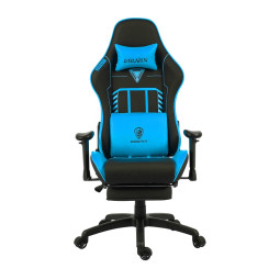 CHAISE GAMING DOWINX - LS6670 - BLUE - AVEC FONCTION MASSAGE ET REPOSE PIED
