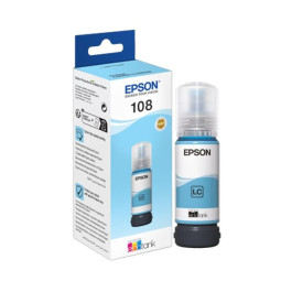BOUTEILLE D’ENCRE ORIGINALE EPSON ECOTANK 108 / CYAN