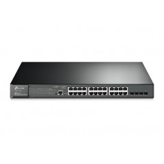 SWITCH TP-LINK 24 PORTS POE GIGABIT NIVEAU 2 / 24 PORTS GIGABIT POE AVEC 4 EMPLACEMENTS COMBINÉS SFP