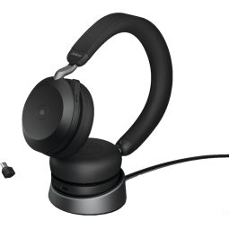 JABRA EVOLVE2 75 MICRO CASQUE AVEC SUPPORT DE CHARGEMENT - NOIR