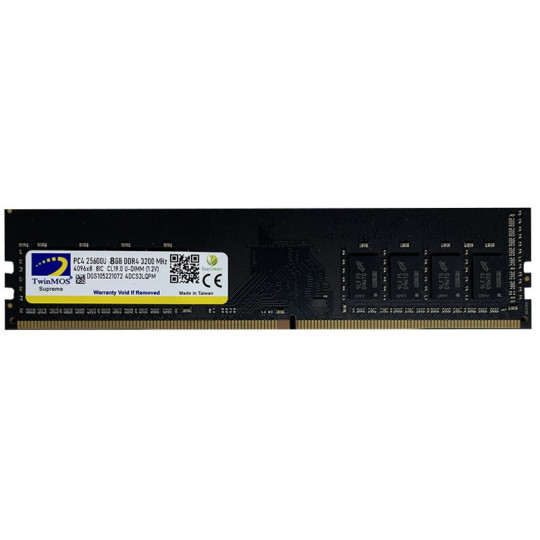 BARRETTE MÉMOIRE TWINMOS DDR4 8GO 3200 MHZ