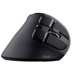 Souris sans Fil Trust Voxx Rechargeable Verticale Avec Affichage Numérique- Noir