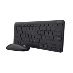 Clavier et Souris TRUST LYRA sans fil Azerty multi-appareils - Noir