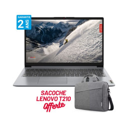 PC Portable Lenovo IdeaPad 1 15AMN7 AMD Athlon 8G 256Go SSD Gris