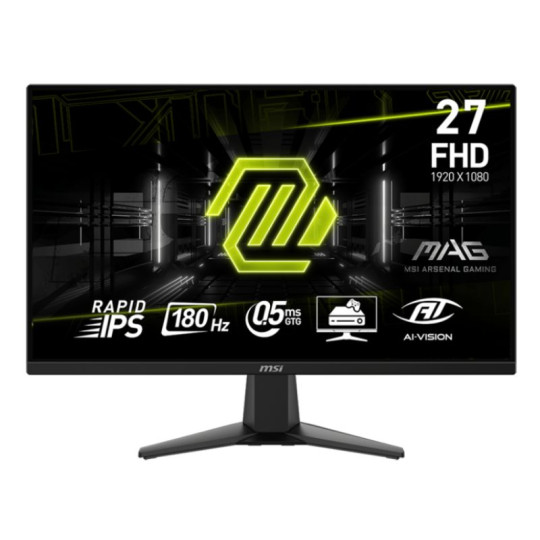 Écran Gaming MSI MAG 275F 27" Full HD IPS 180 Hz Noir Écran Gaming MSI MAG 275F 27" Full HD IPS 180 Hz Noir