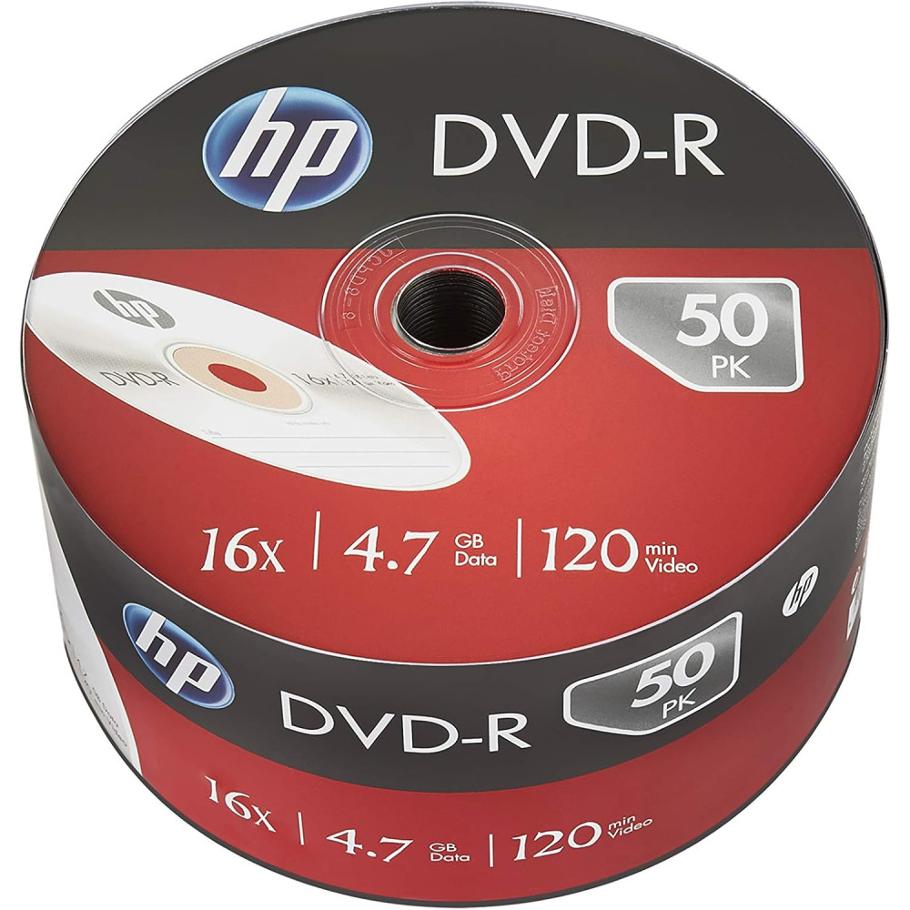 BOBINE DE 50 DVD-R HP IMPRIMABLE