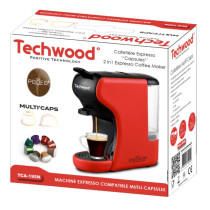 Pack TECHWOOD Machine à Café Expresso + Moulin à café