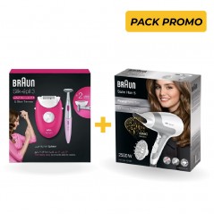 Pack Braun Épilateur + Sèche Cheveux