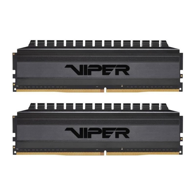 BARRETTE MÉMOIRE GAMER PATRIOT VIPER 4 BLACKOUT 16 GO (2X 8GO) DDR4 3200 MHZ