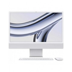 Apple iMac 24 pouces Puce M3 CPU 8 cœurs GPU 8 cœurs 256 Go 8 Go stockage Argent