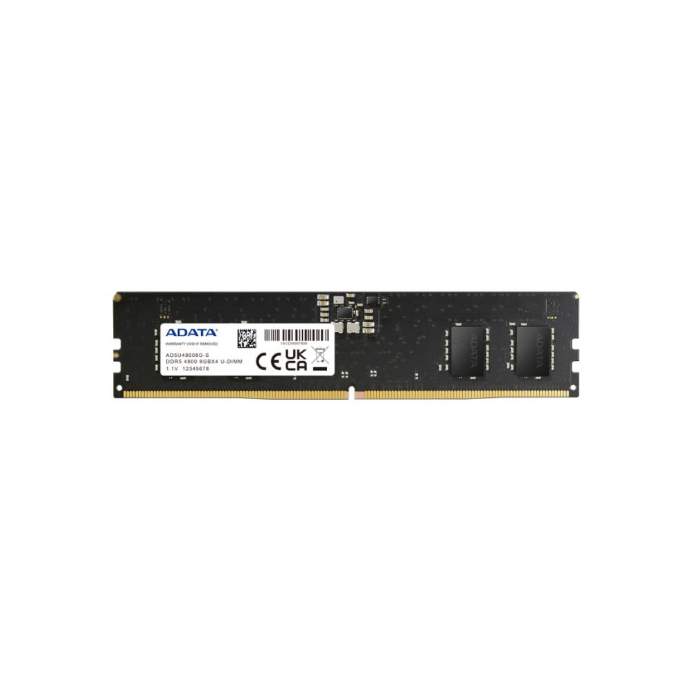 Barrette Mémoire U-DIMM ADATA 8 Go DDR5 4800 MHz