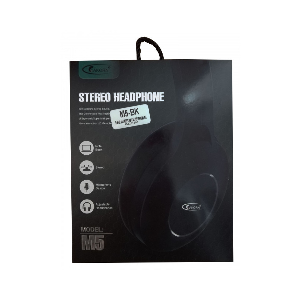 CASQUE AVEC MICRO OAKORN M5 / NOIR