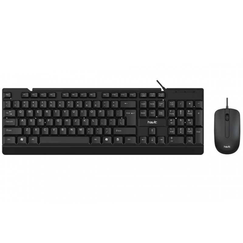 Ensemble Clavier & Souris Filaire Havit HV-KB272CM – Noir – HV-KB272CM Ensemble Clavier & Souris Filaire Havit HV-KB272CM – Noir – HV-KB272CM