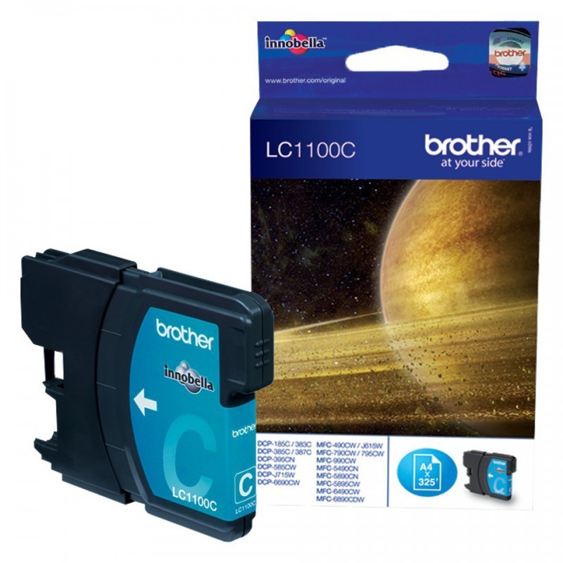 Cartouche Jet d’encre Originale Brother LC1100C / Cyan Cartouche Jet d’encre Originale Brother LC1100C / Cyan