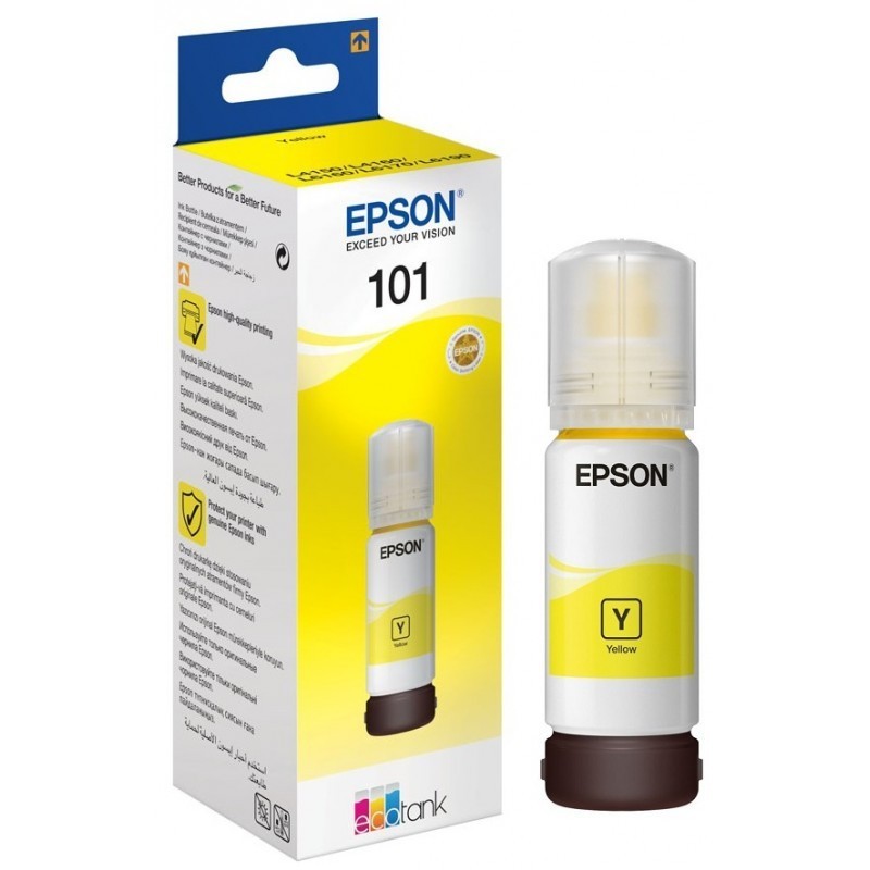 Bouteille d’encre Originale Epson EcoTank 101 / Yellow Bouteille d’encre Originale Epson EcoTank 101 / Yellow