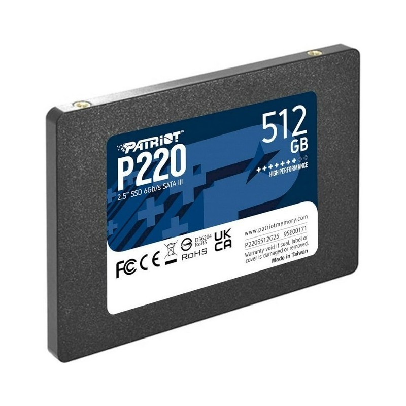 Disque Dur Interne SSD Patriot P220 2.5″ SATA III / 512 Go Disque Dur Interne SSD Patriot P220 2.5″ SATA III / 512 Go