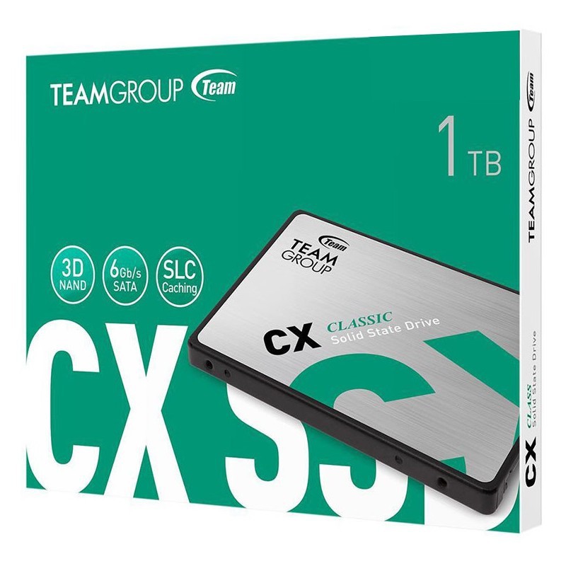 Disque SSD Interne TeamGroup CX2 1 To 2.5″ SATA III Disque SSD Interne TeamGroup CX2 1 To 2.5″ SATA III
