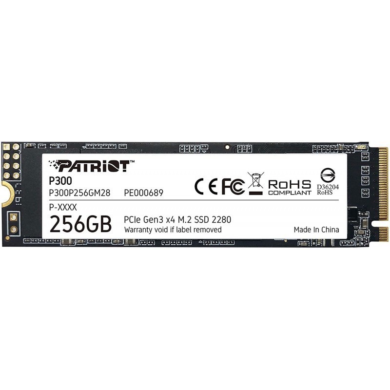 Disque Dur SSD M.2 2280 PCIe Patriot P300 / 256 Go Disque Dur SSD M.2 2280 PCIe Patriot P300 / 256 Go
