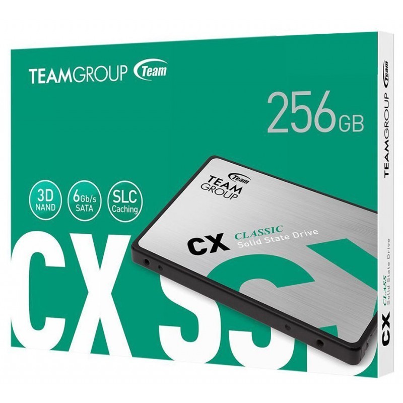 Disque SSD Interne TeamGroup CX2 256 Go 2.5″ SATA III Disque SSD Interne TeamGroup CX2 256 Go 2.5″ SATA III