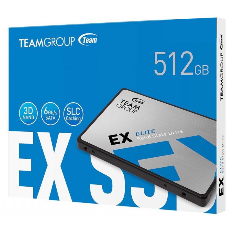 Disque SSD Interne TeamGroup EX2 512 Go 2.5″ SATA III Disque SSD Interne TeamGroup EX2 512 Go 2.5″ SATA III