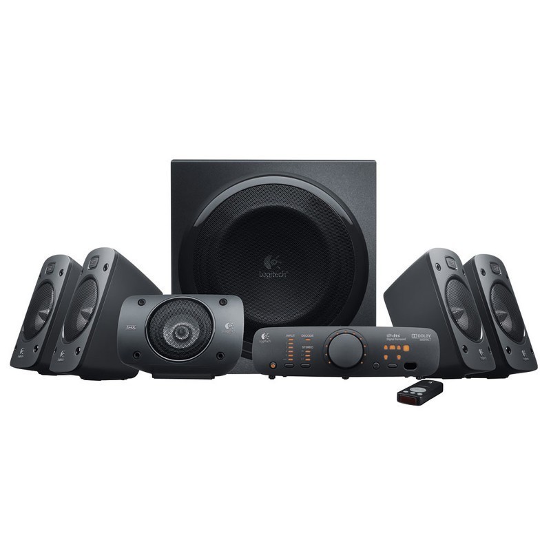 Haut Parleur Logitech Stéréo System Z906 Ensemble 5.1 / 500W Haut Parleur Logitech Stéréo System Z906 Ensemble 5.1 / 500W