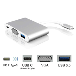 Adaptateur Type-C to VGA+ USB + Type-C