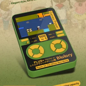 Banque d'alimentation sans fil 2 en 1 et console de jeu portable Blulory GP02