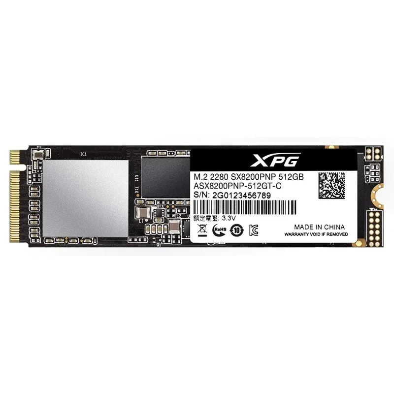 DISQUE DUR INTERNE SSD ADATA XPG SX8200 PRO PCIE GEN3X4 M.2 2280 / 512 GO -  Big Shop Technology