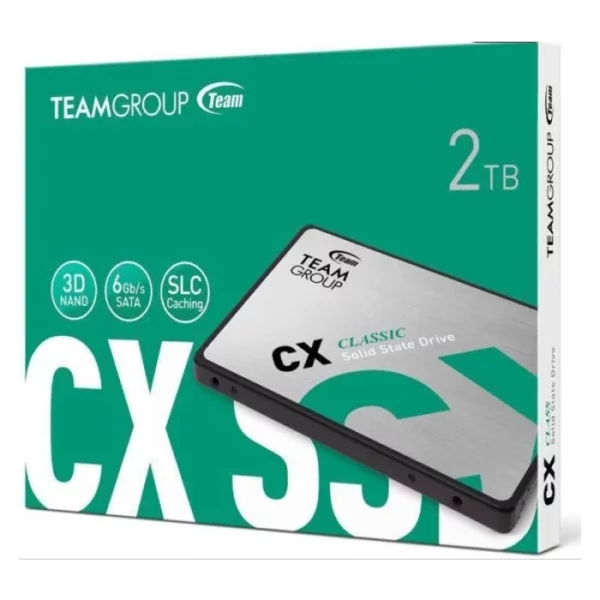 DISQUE DUR INTERNE TEAM GROUP CX2 2TO SSD 2.5'' SATA III (T253X6002T0C101)