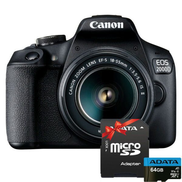 Appareil Photo Reflex Canon EOS 2000D + Objectif 18-55mm IS