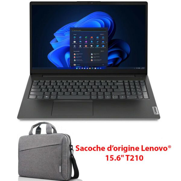 Pc Portable Lenovo V15 G3 IAP i5 Gén12 8Go 256Go SSD Noir (82TT002BFE)