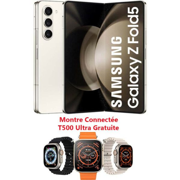 Smartphone Samsung Galaxy Z Fold5 12Go 256Go - Crème