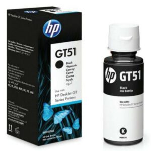 Bouteille D'encre Adaptable HP GT51 100 ml Noir