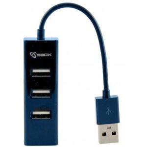 Hub USB Sbox H-204BL 4 Ports - Bleu