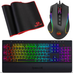 Pack Silver Gaming Redragon: Clavier + Sourie + Tapis