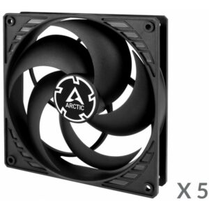 5x Ventilateurs de boîtier pour Gamer Arctic P12 Value Pack / Noir