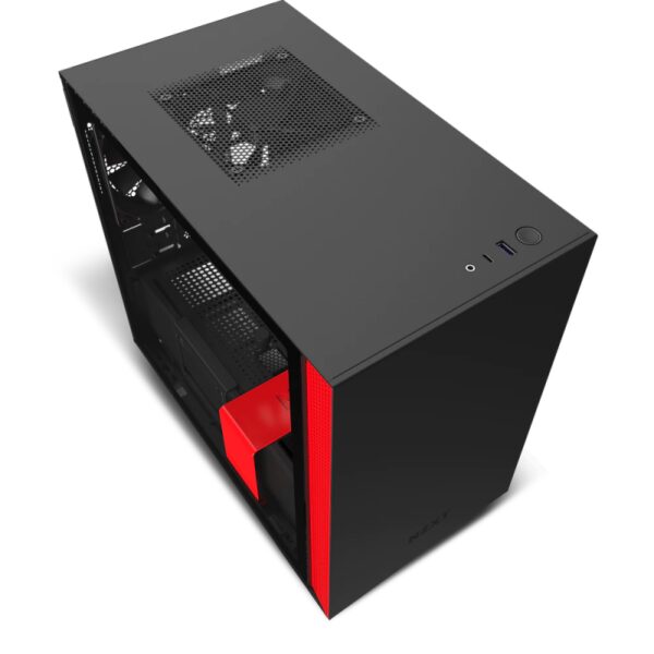 Boitier Gamer NZXT H210 / Noir et Rouge