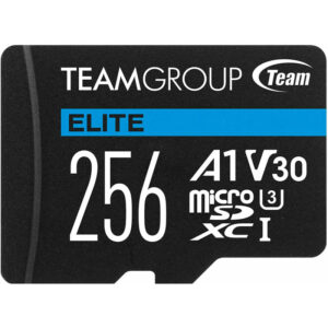 Carte mémoire TeamGroup Elite Micro SDXC UHS-I A1 V30 / 256 Go