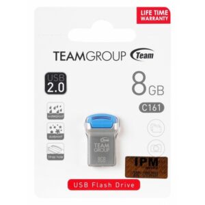 Clé USB 2.0 TeamGroup C161 / 8 Go / Silver & Bleu