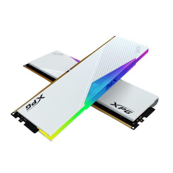 Kit Mémoire ADATA XPG LANCER RGB DDR5 32 Go ( 2x 16 Go) 5200MHZ / Blanc