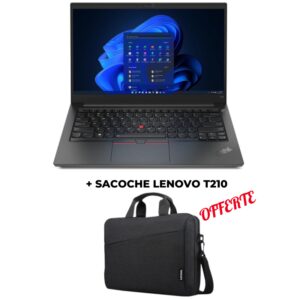Pc Portable Lenovo ThinkPad E14 Gen 4 / i7-1255U / 8 Go + SACOCHE Lenovo T210 Offerte